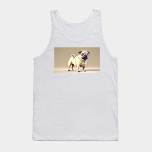 Pug Dog Portrait Tank Top